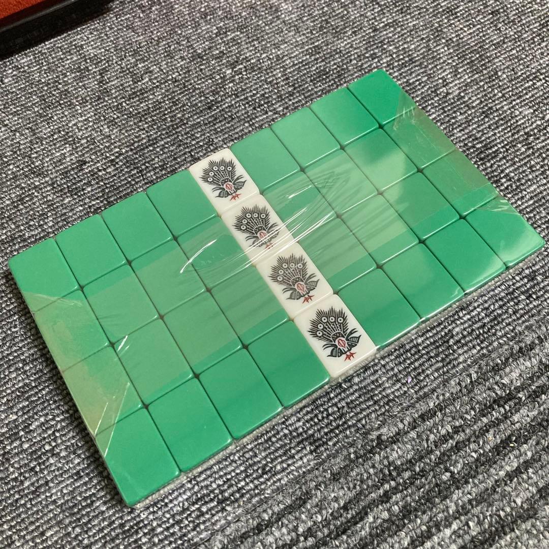 新品　マツオカ　麻雀牌　天和　ユリア樹脂　背面緑　デカ文字