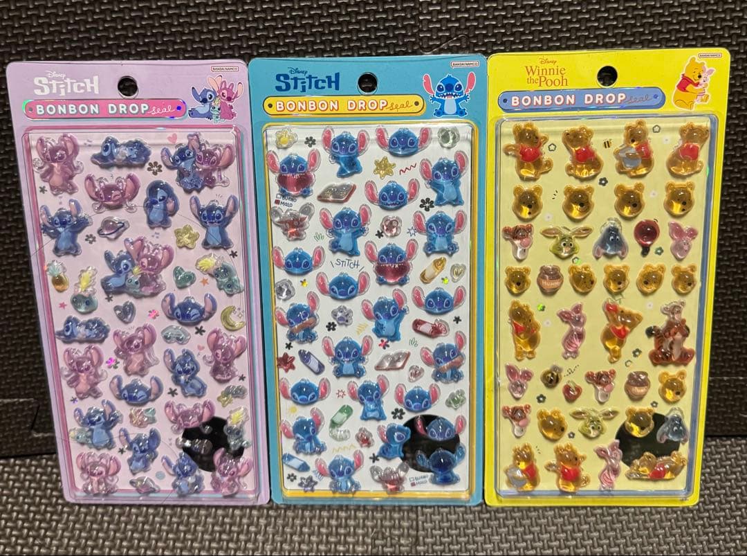 正規品 ディズニーボンボンドロップシール6枚セット