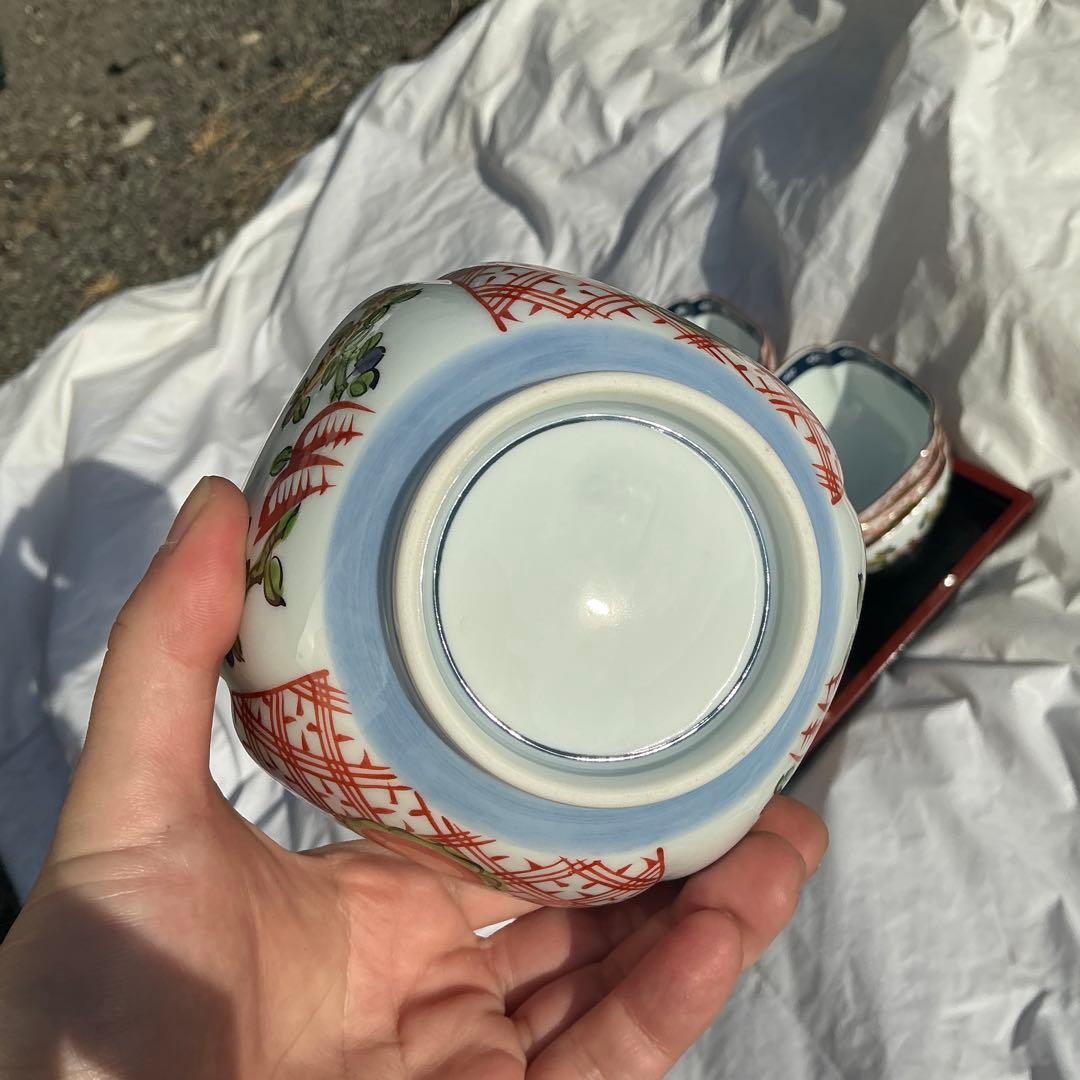 古伊万里様式 有田焼 菊割形小鉢 96個セット - 華やかな和食器コレクション