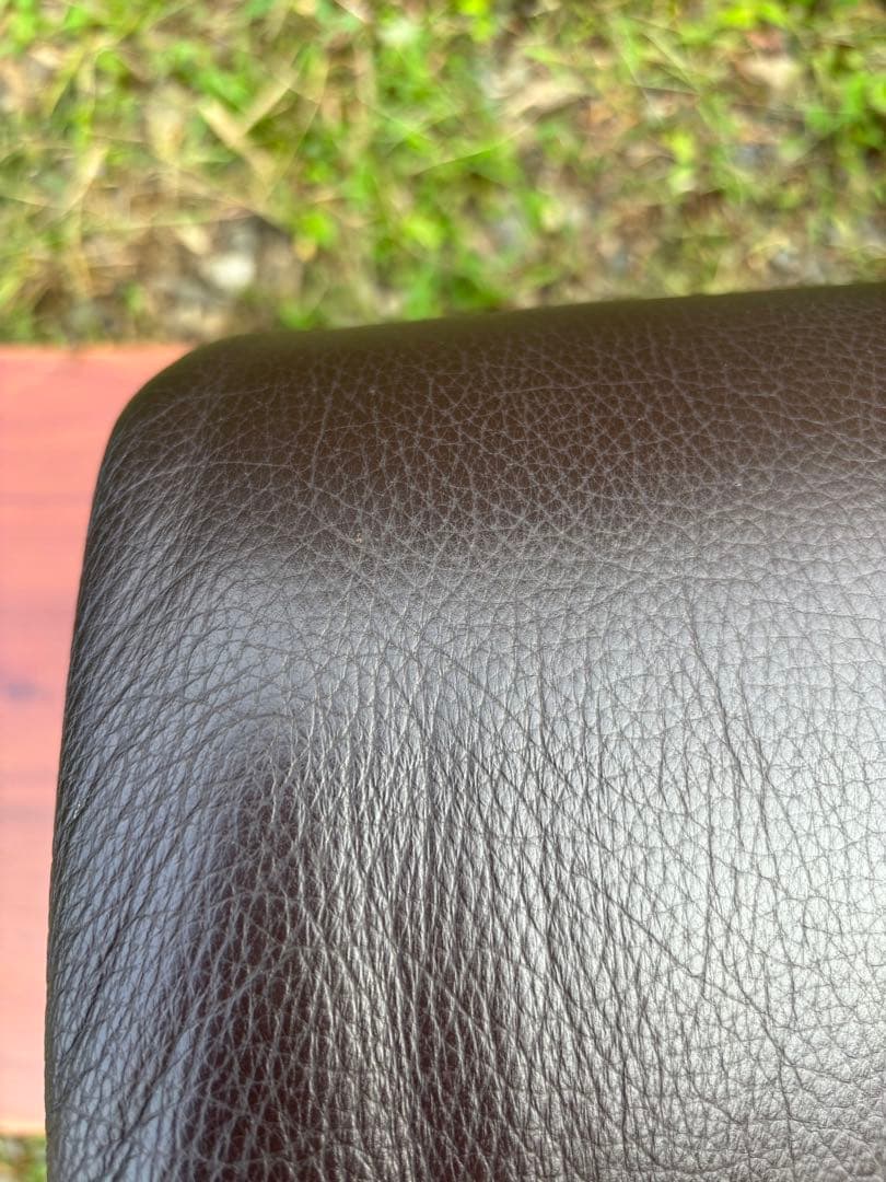 エコーネス　レザーオットマン　本革　ダークブラウン 北欧　ノルウェー