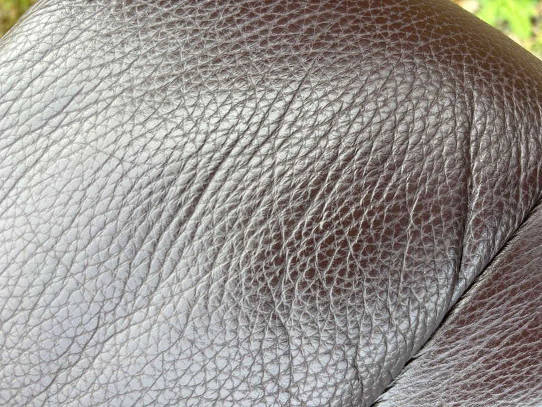 エコーネス　レザーオットマン　本革　ダークブラウン 北欧　ノルウェー