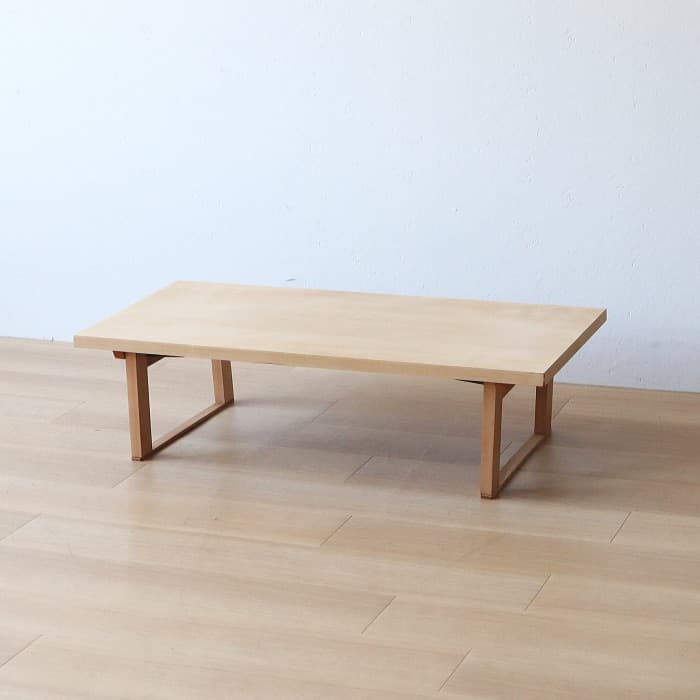 アンティーク シナ突板材 折り畳み ローテーブル ちゃぶ台 古家具 レトロ