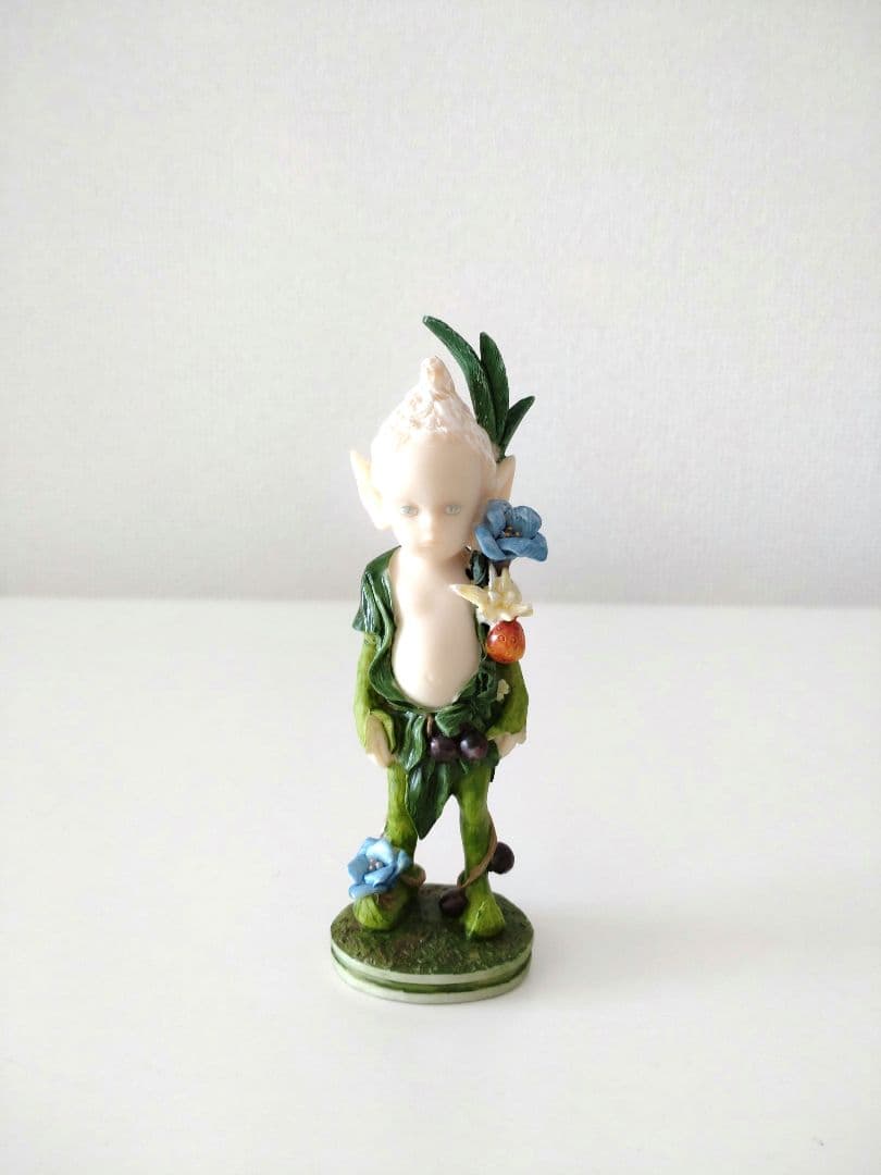 希少　与勇輝　森の妖精　ニングル　フィギュリン 人形　レジン　置物