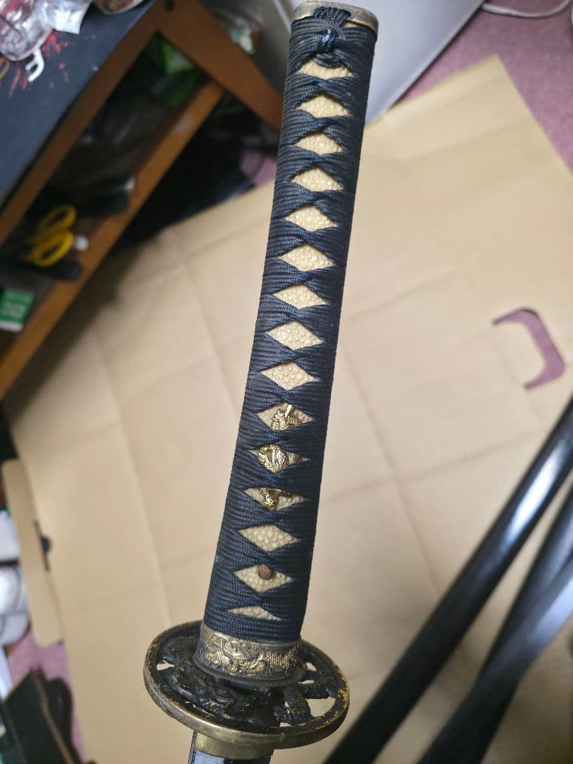 模造刀 2本セット長刀 ,打 刀. 刀置き 刀掛け 刀掛台 二本掛け