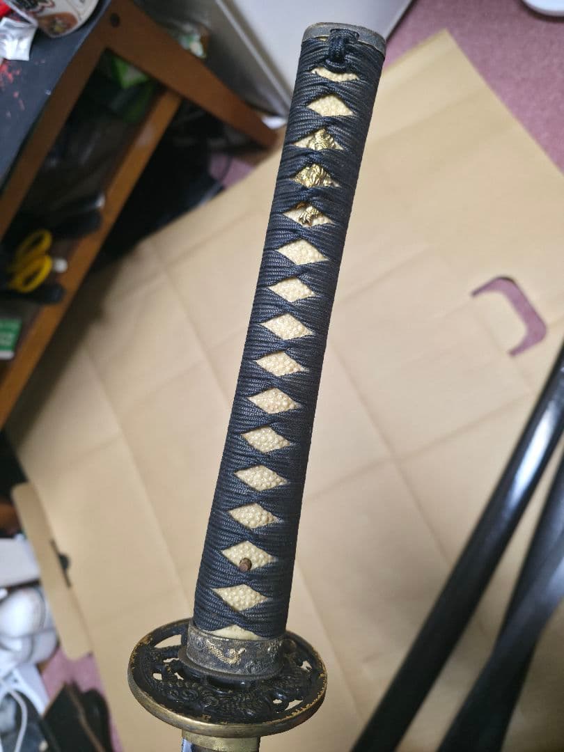 模造刀 2本セット長刀 ,打 刀. 刀置き 刀掛け 刀掛台 二本掛け