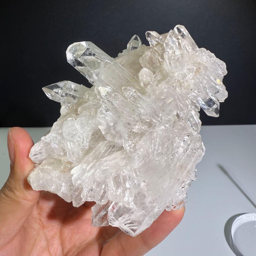 ブラジルミナスジェライス州産❣️天然石水晶のクラスター　置物NO.081409