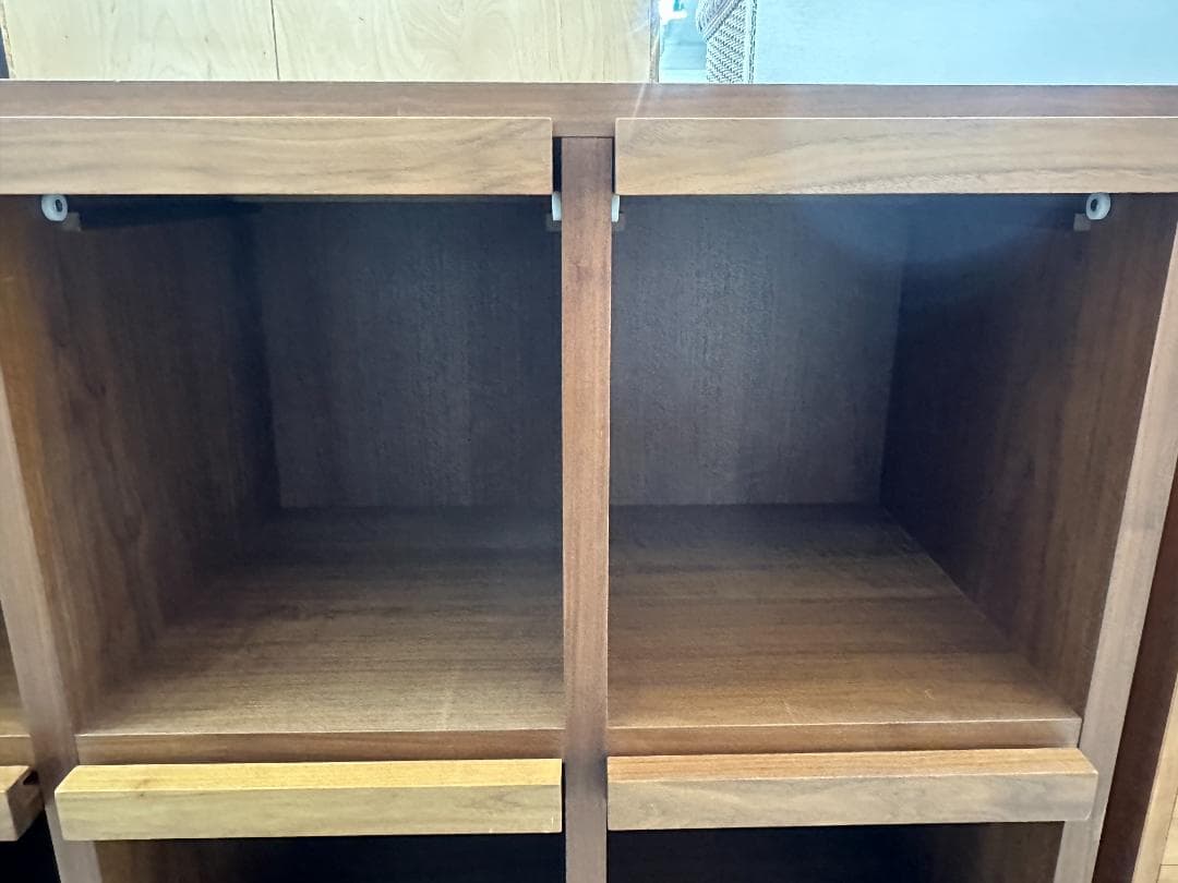 MASTERWAL マスターウォール コローバレコードラック 4列2段 ブラウン