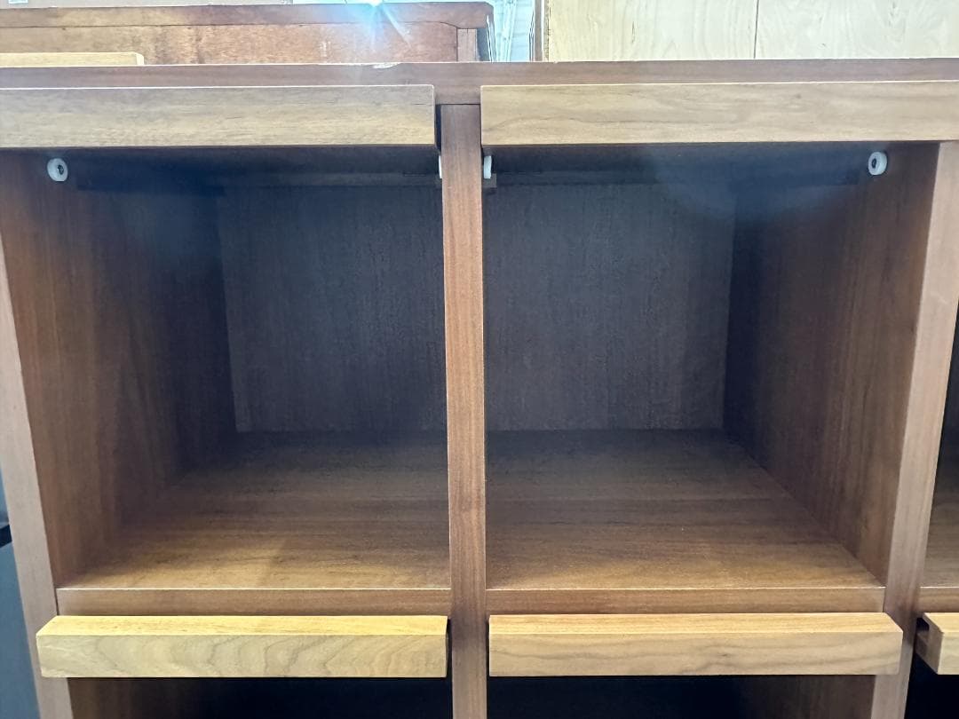 MASTERWAL マスターウォール コローバレコードラック 4列2段 ブラウン