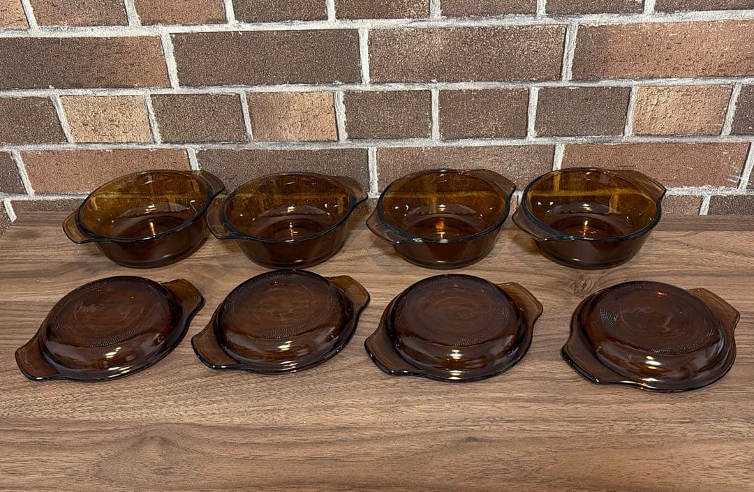 アメリカビンテージファイヤキング インディビジュアルキャセロール4つ12オンス