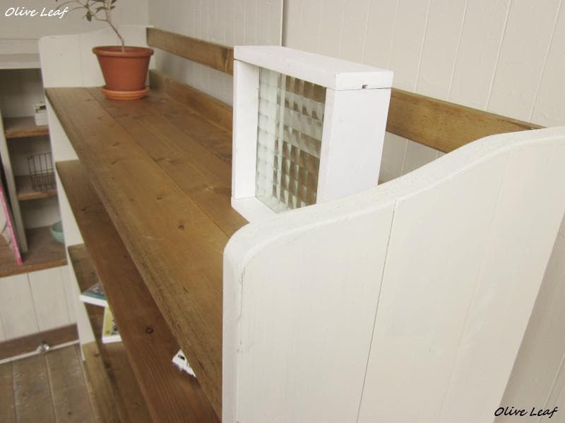 サイズ、デザインオーダー可！超ワイド4段ラック●シャビーブラウン無垢材●受注製作