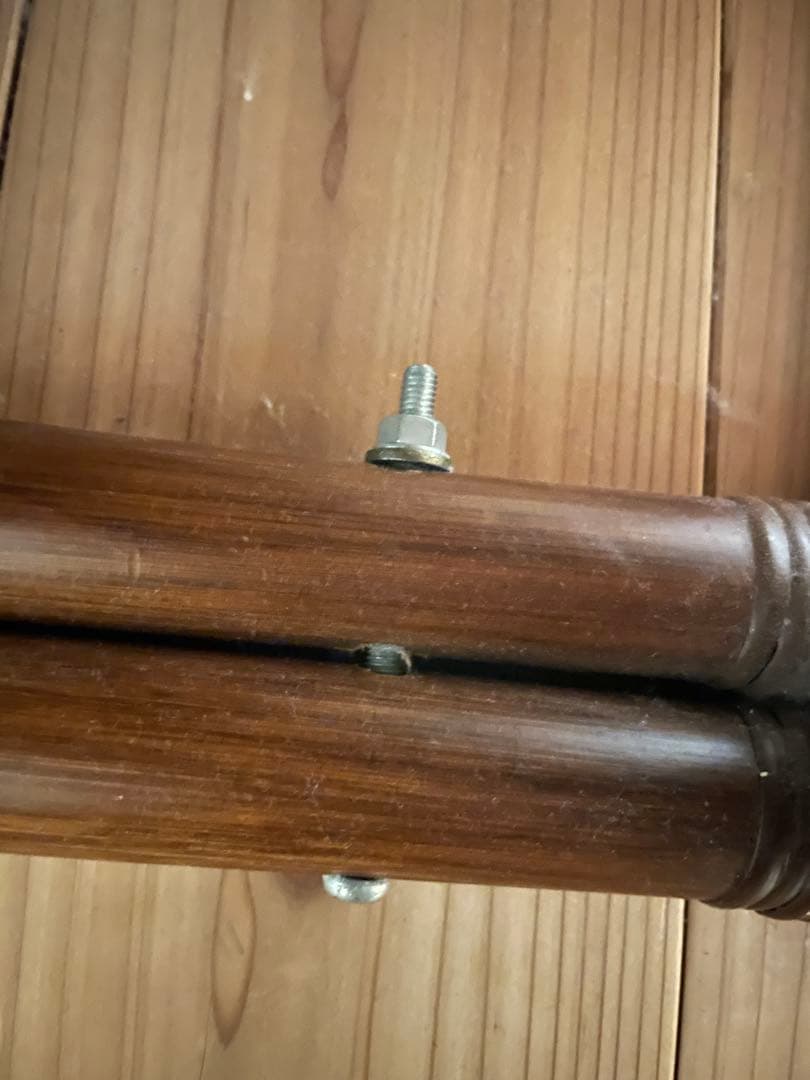 ラタン シングルベッドフレーム ブラウン