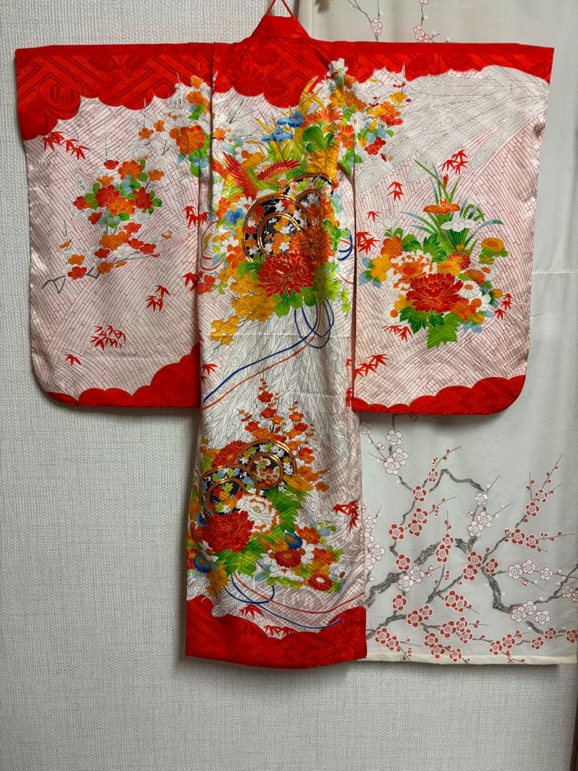 3歳　女の子　被布　着物　アンティーク