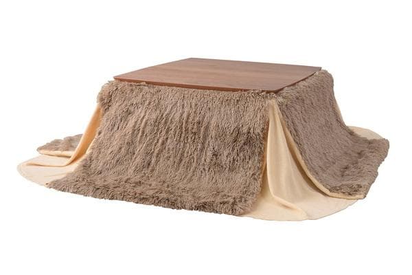 おしゃれ ふかふか 触り心地いい かわいい 暖かい 正方形 こたつ布団 ベージュ