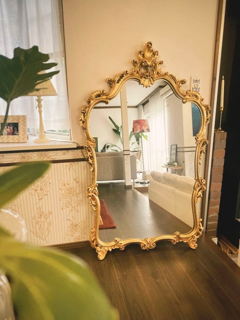 イタリア製 SILIK シリックArt.108ウォールミラー ロココ様式輸入家具