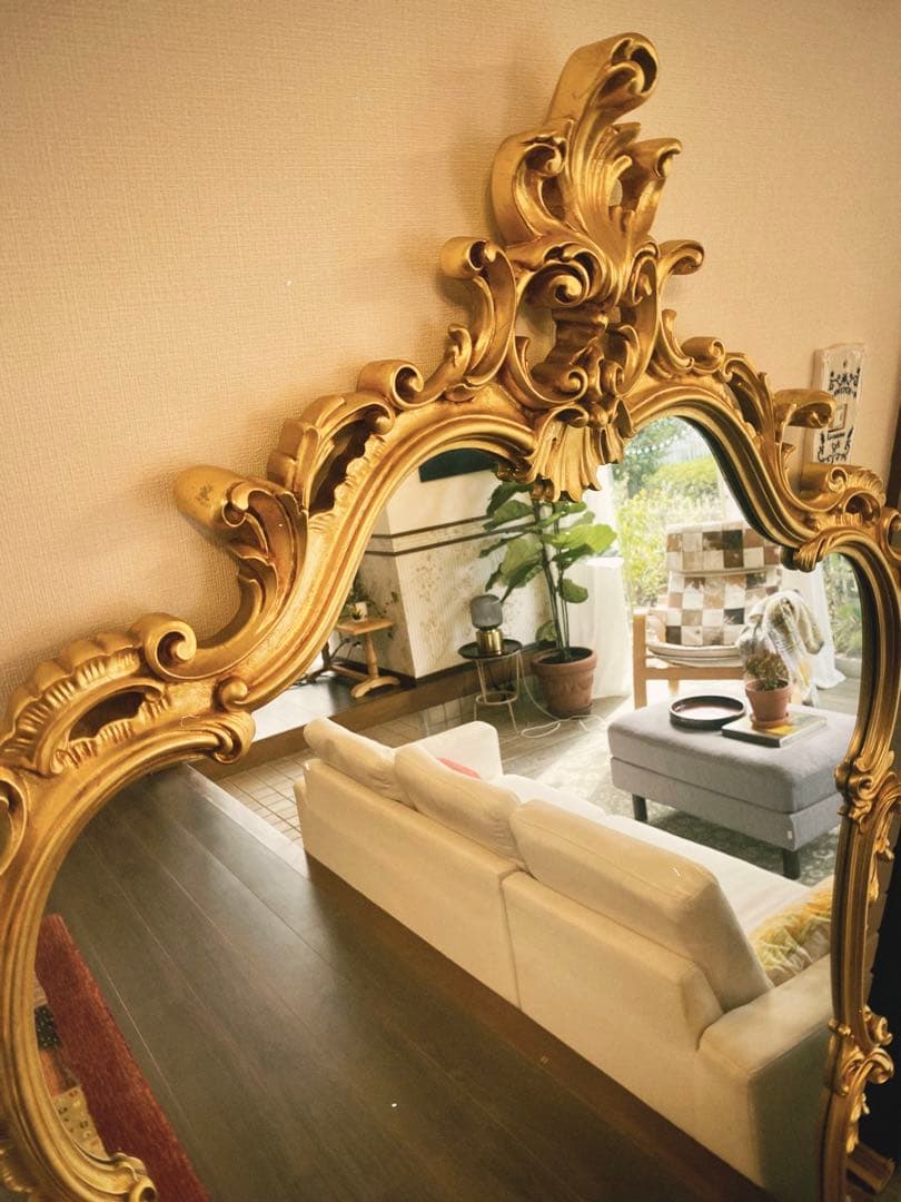 イタリア製 SILIK シリックArt.108ウォールミラー ロココ様式輸入家具