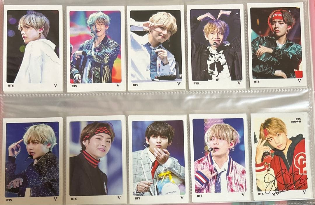 bts BTS テテ V メッセージカード トレカ 97枚セット おまけつき