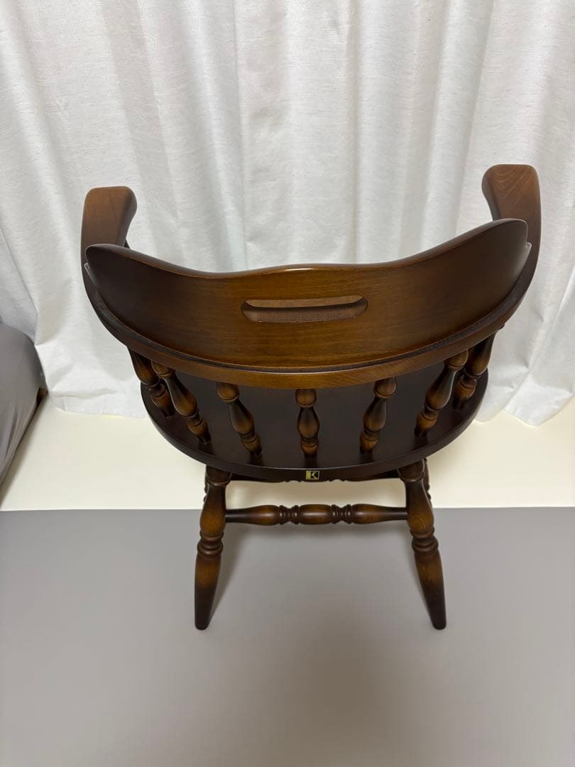 あい※専用 【美品】飛騨産業 キツツキマーク ウィンザーチェア レトロ ②