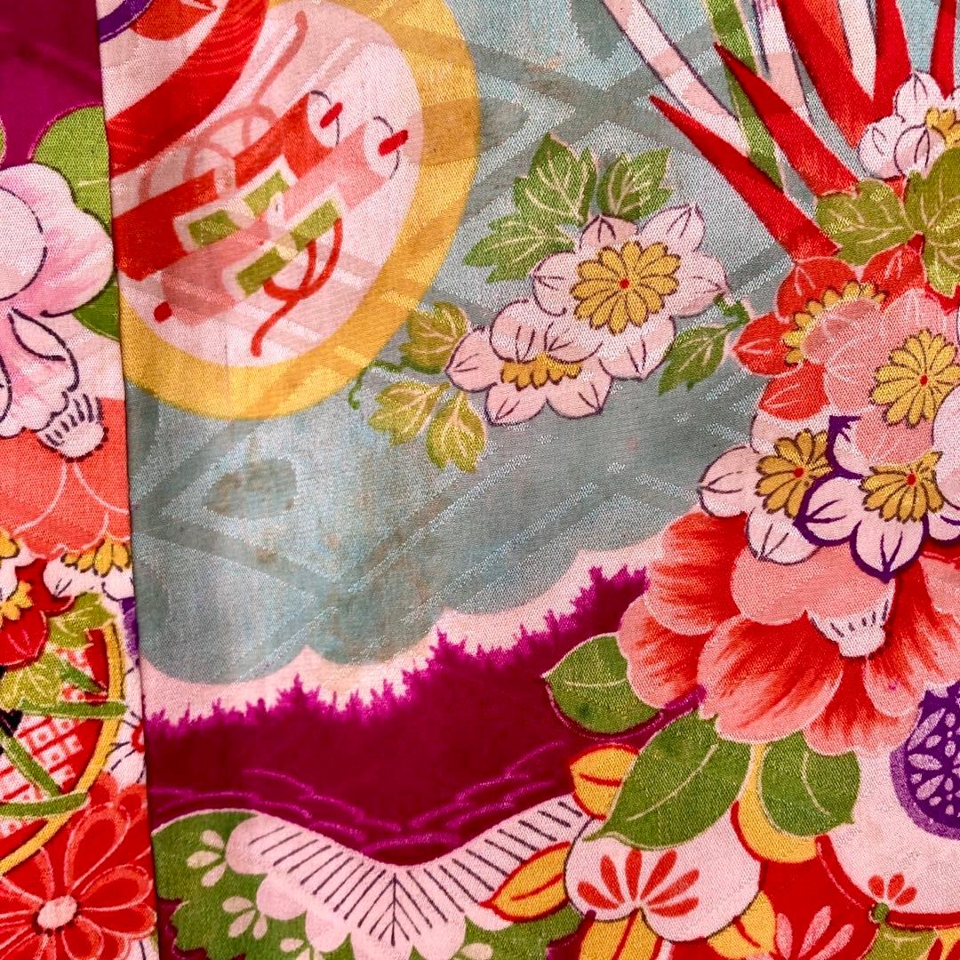 アンティーク　女の子　子供着物　アンティーク着物　ジュニア　袴にも　NO2