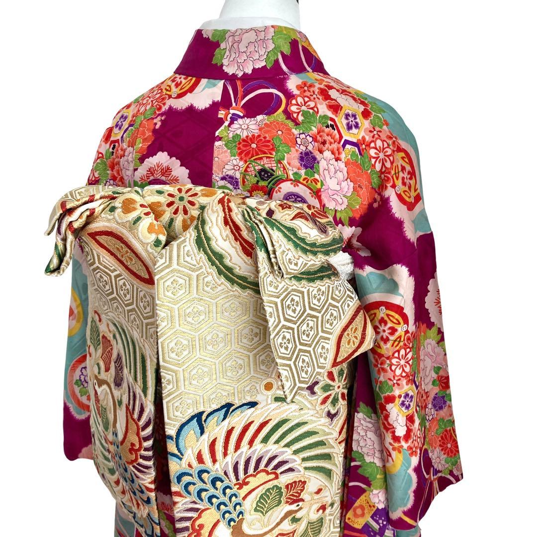 アンティーク　女の子　子供着物　アンティーク着物　ジュニア　袴にも　NO2