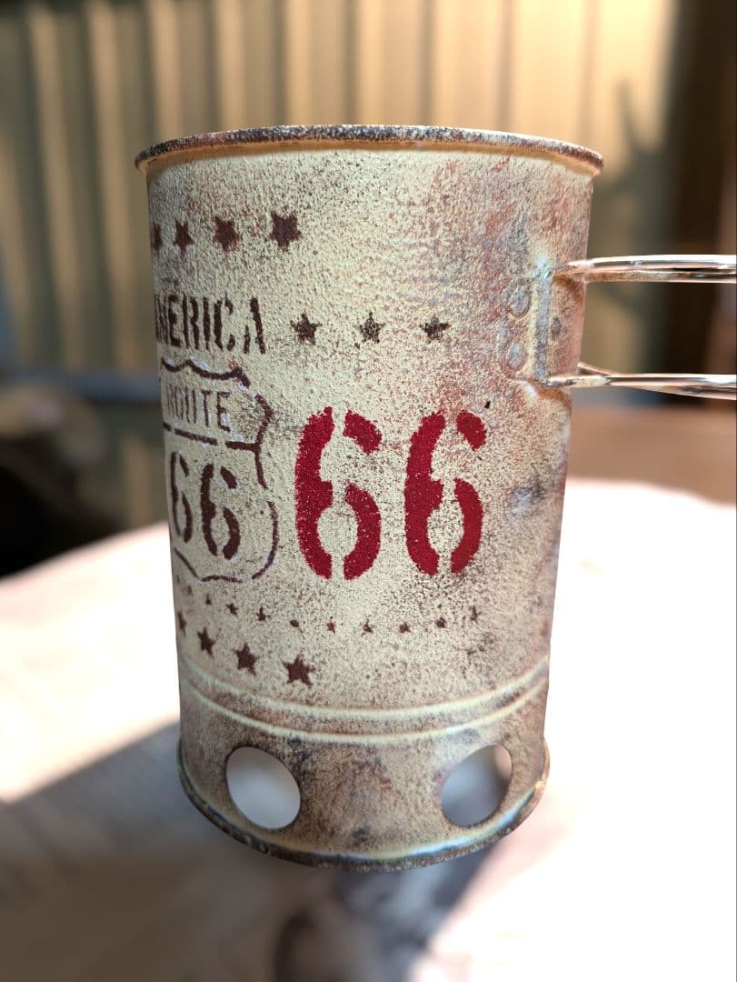 Charcoal Starter☆リメイク缶✨️ROUTE66☆★