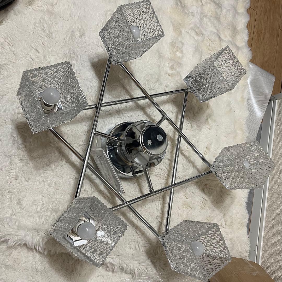 キシマ　シャンデリア　シーリングライト　amp51308 シルバー