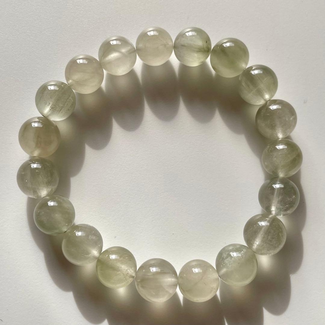 【天然石ブレスレット】グリーンラビット