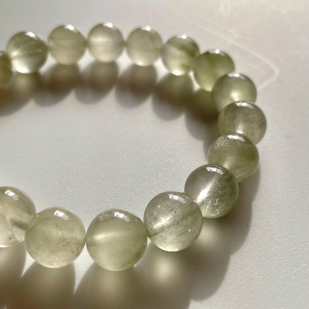 【天然石ブレスレット】グリーンラビット