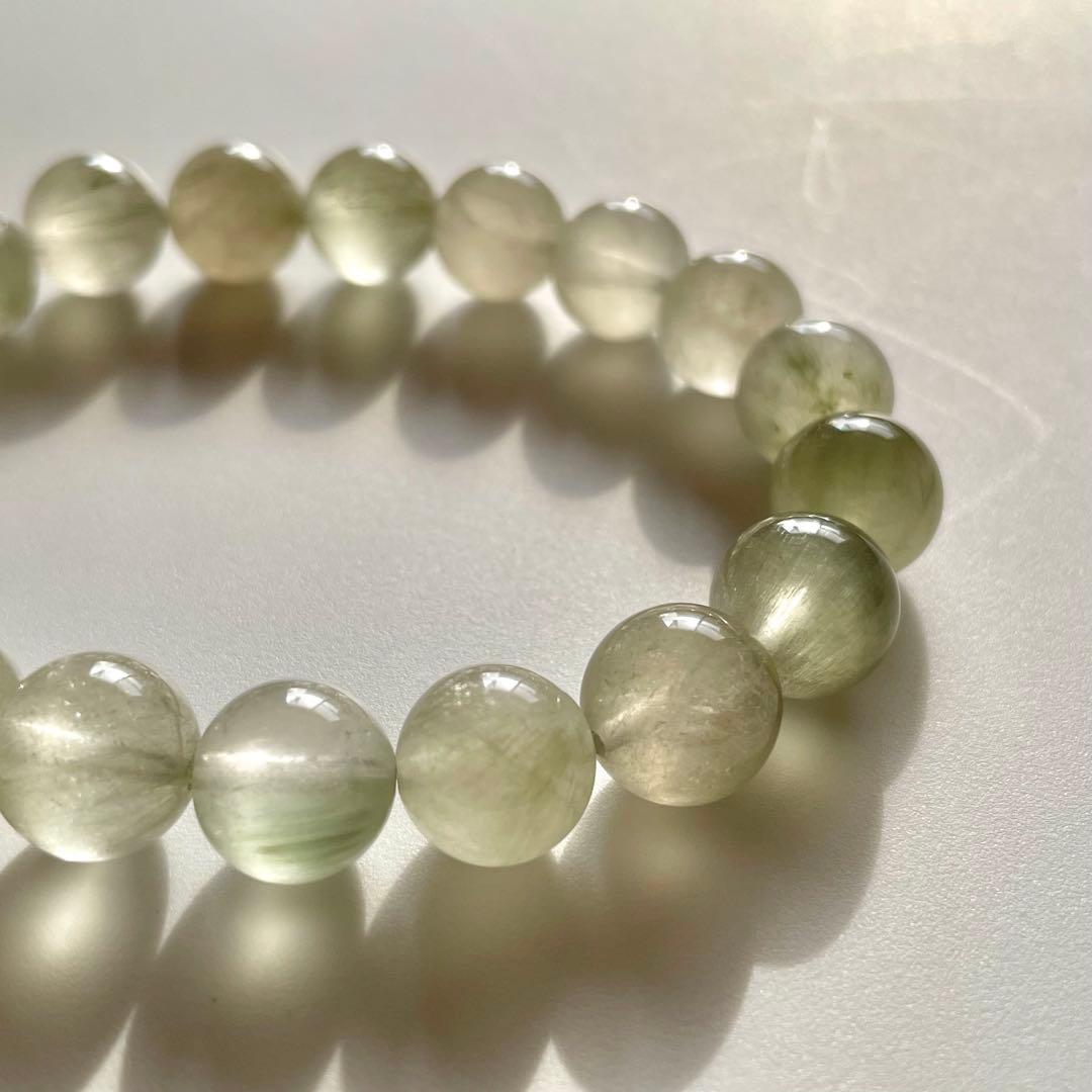 【天然石ブレスレット】グリーンラビット