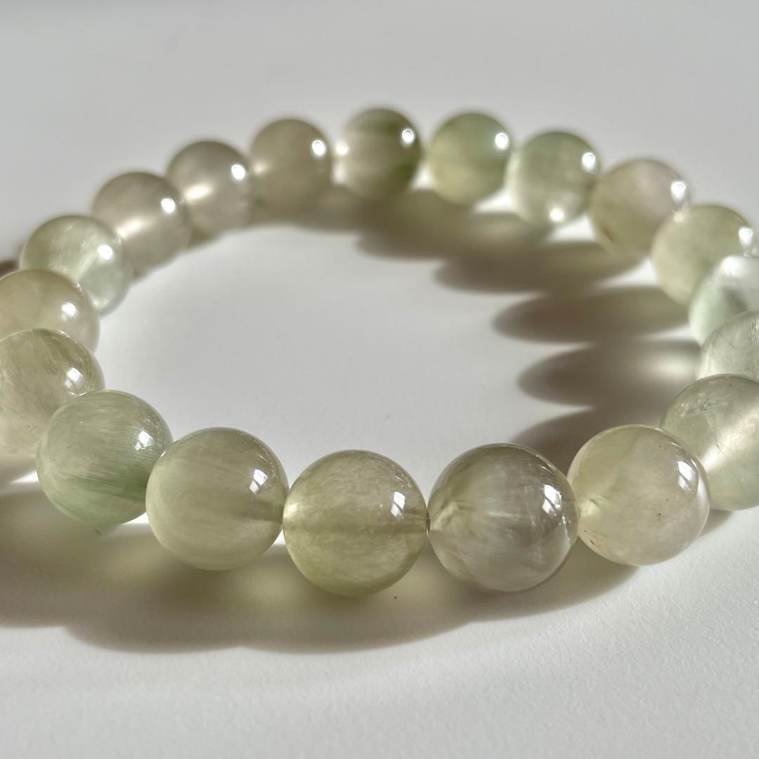 【天然石ブレスレット】グリーンラビット