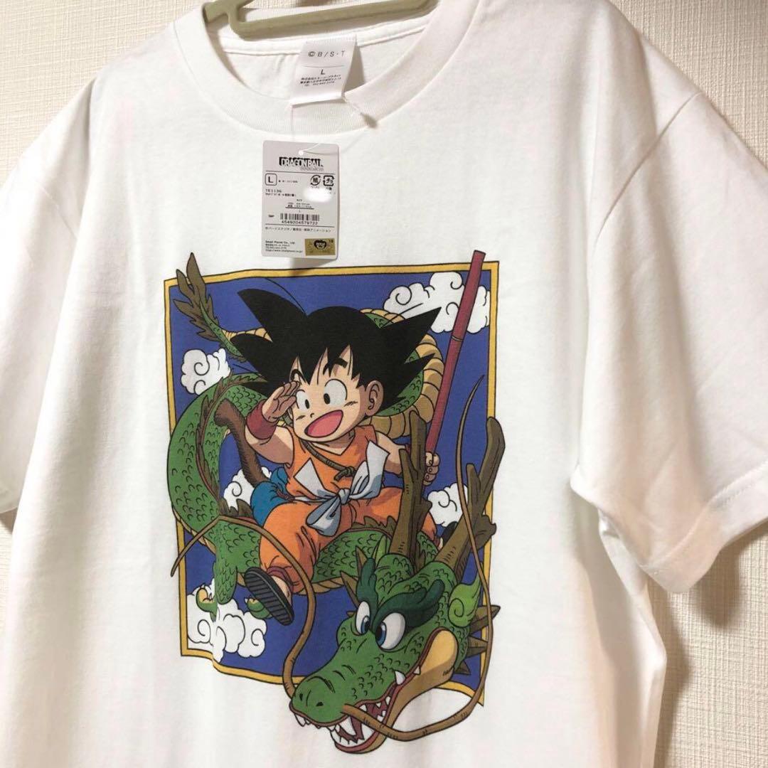 ドラゴンボール】 孫悟空 シェンロン 鳥山明 Tシャツ Lサイズ - メルカリ