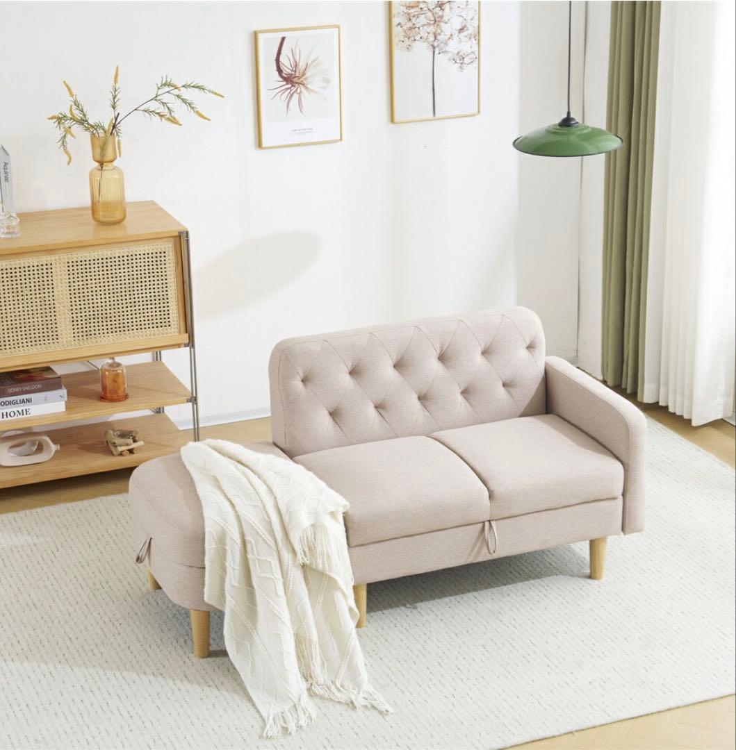 オーエスジェイ(OSJ) カウチソファ　収納付き