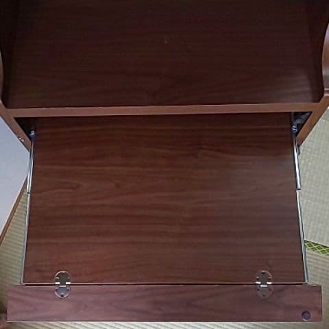 壁面収納 パソコンデスク ダークブラウン