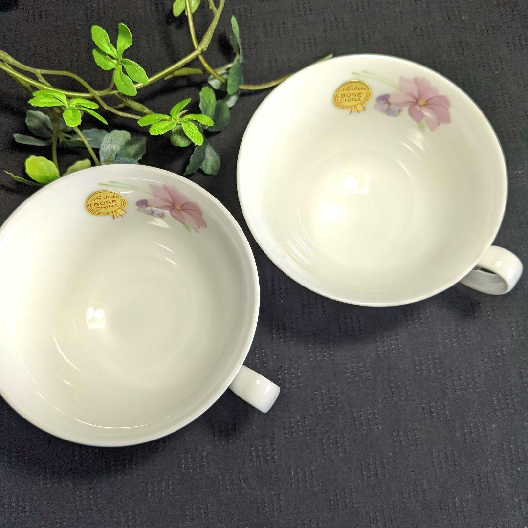 ✤未使用✤【ノリタケ】 カップ＆ソーサー 5客 花柄 廃盤品