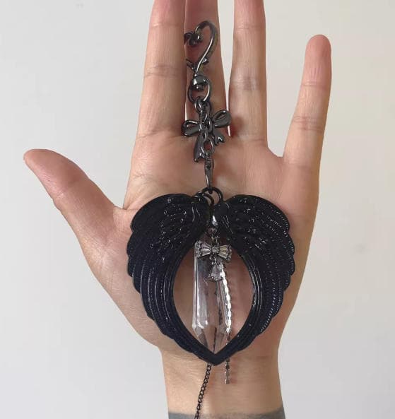 ハンドメイド ブラックチャーム／バッグチャーム