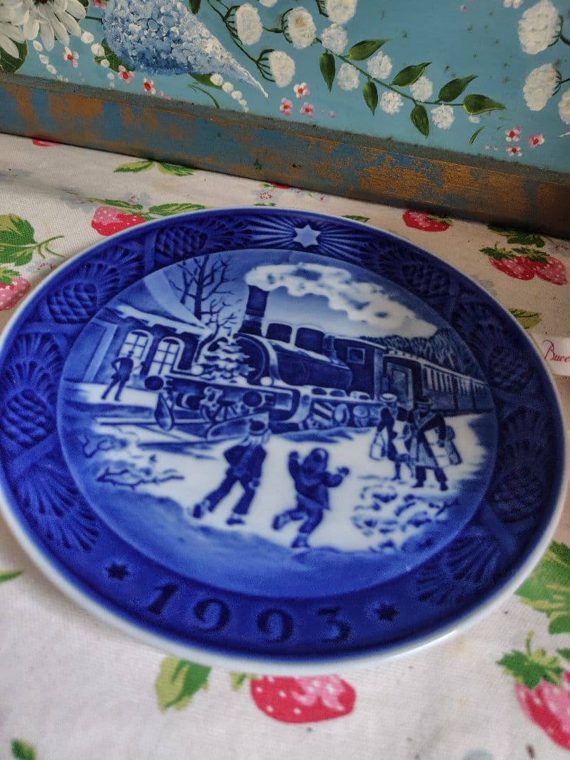 ロイヤルコペンハーゲン イヤープレート　1993年　バカラ　刻印あり　中日