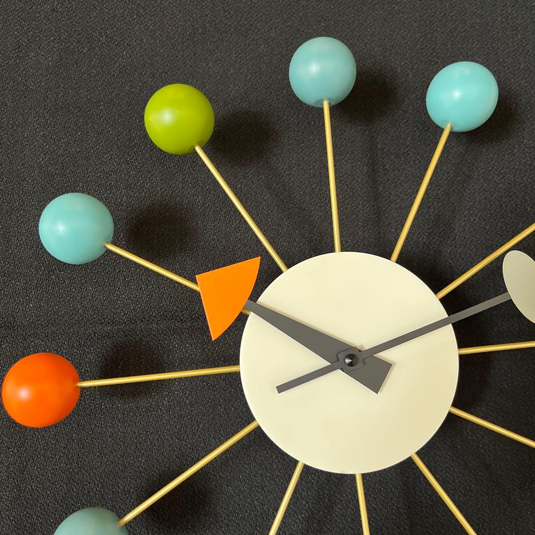 【Vitra】時計 ジョージネルソン ボールクロック マルチカラー 訳あり