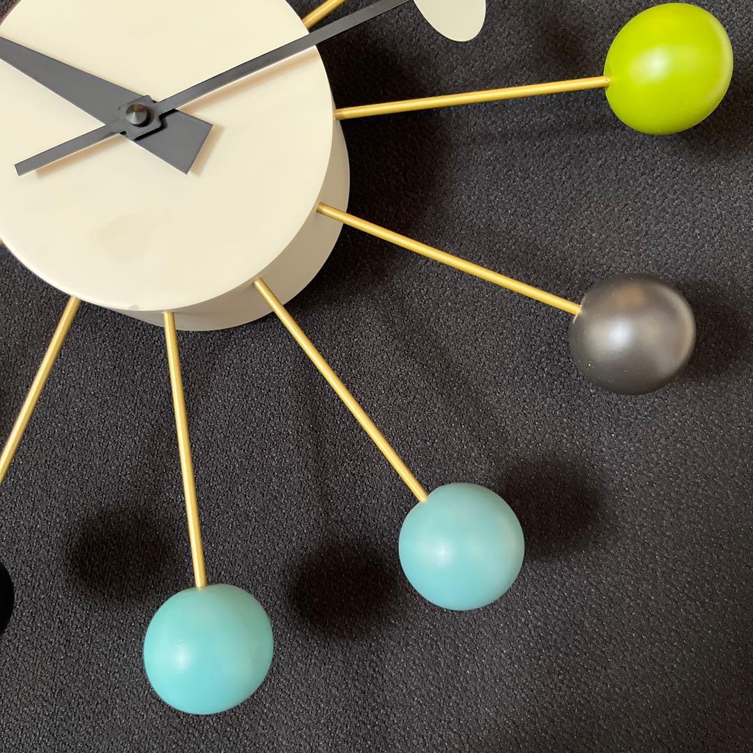 【Vitra】時計 ジョージネルソン ボールクロック マルチカラー 訳あり