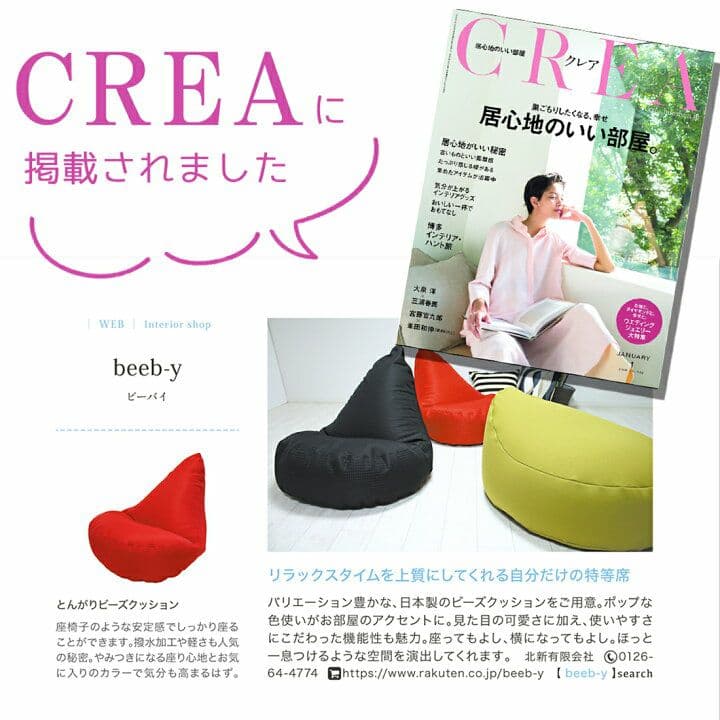 専用　BIG とんがりビーズクッション 1人用ソファ 座椅子 日本製 used