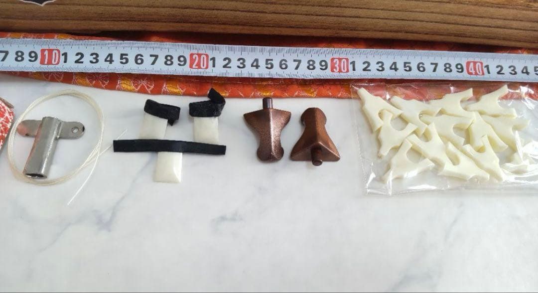 ミニ琴 2尺琴 全長約60cm×全幅約13cm 木製 お琴 箏 十三弦 和楽器