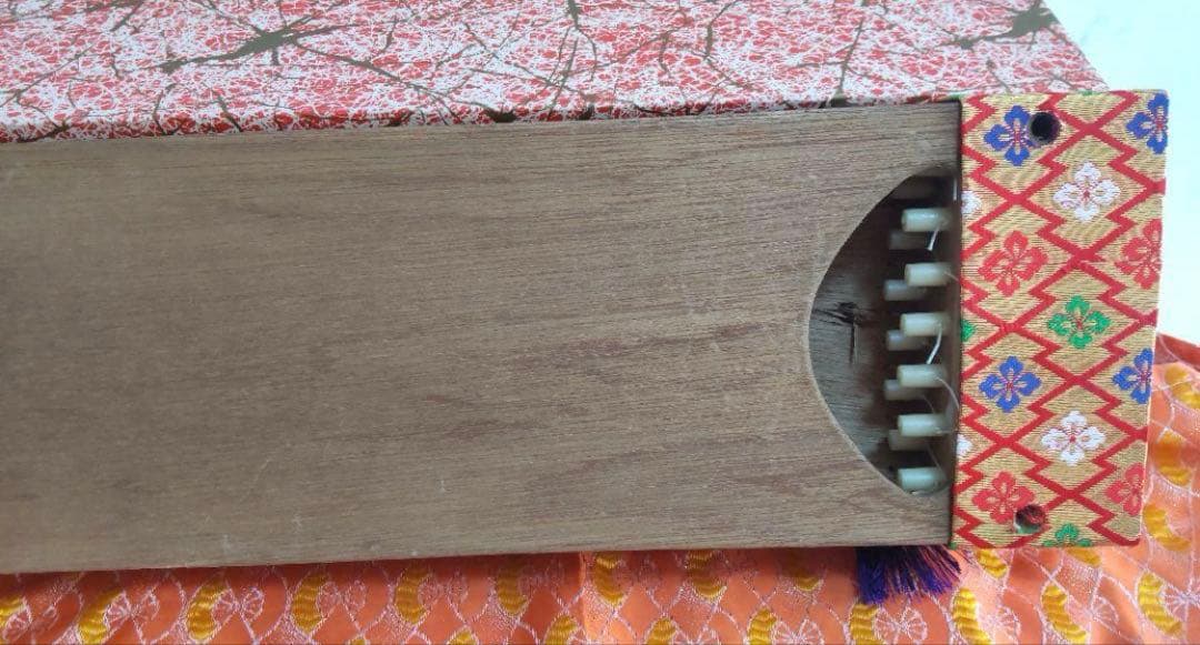 ミニ琴 2尺琴 全長約60cm×全幅約13cm 木製 お琴 箏 十三弦 和楽器