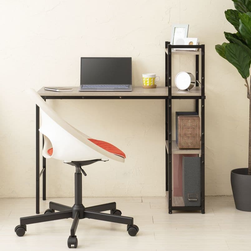 《新品送料無料》ラック付き4WAYデスク 幅100cm テーブル 机 木製 収納