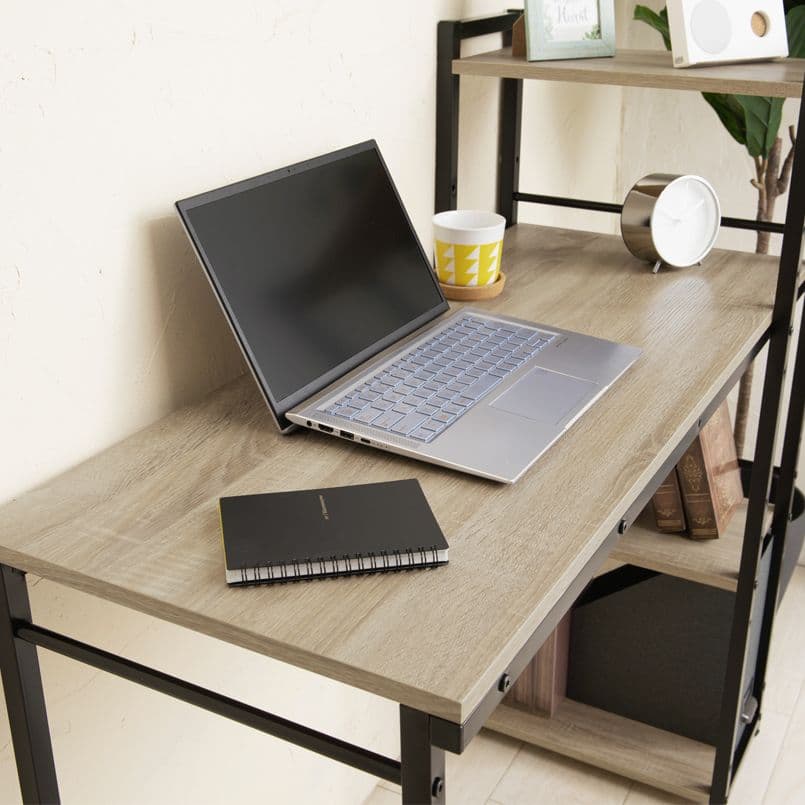 《新品送料無料》ラック付き4WAYデスク 幅100cm テーブル 机 木製 収納