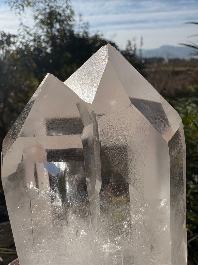 ❤️レア　1.1kg ヒマラヤ　透明感拔群　強いパワー　極みの逸品　柱　天然