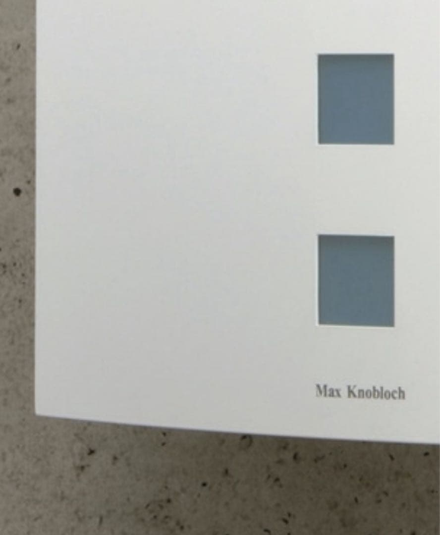 ドイツ製 Max Knobloch ホワイト郵便受け