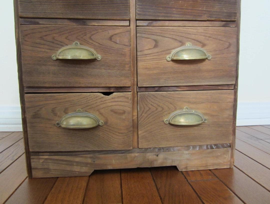 ICCA 10杯の引き出し棚 和家具 古家具 アンティーク 明治大正 - メルカリ