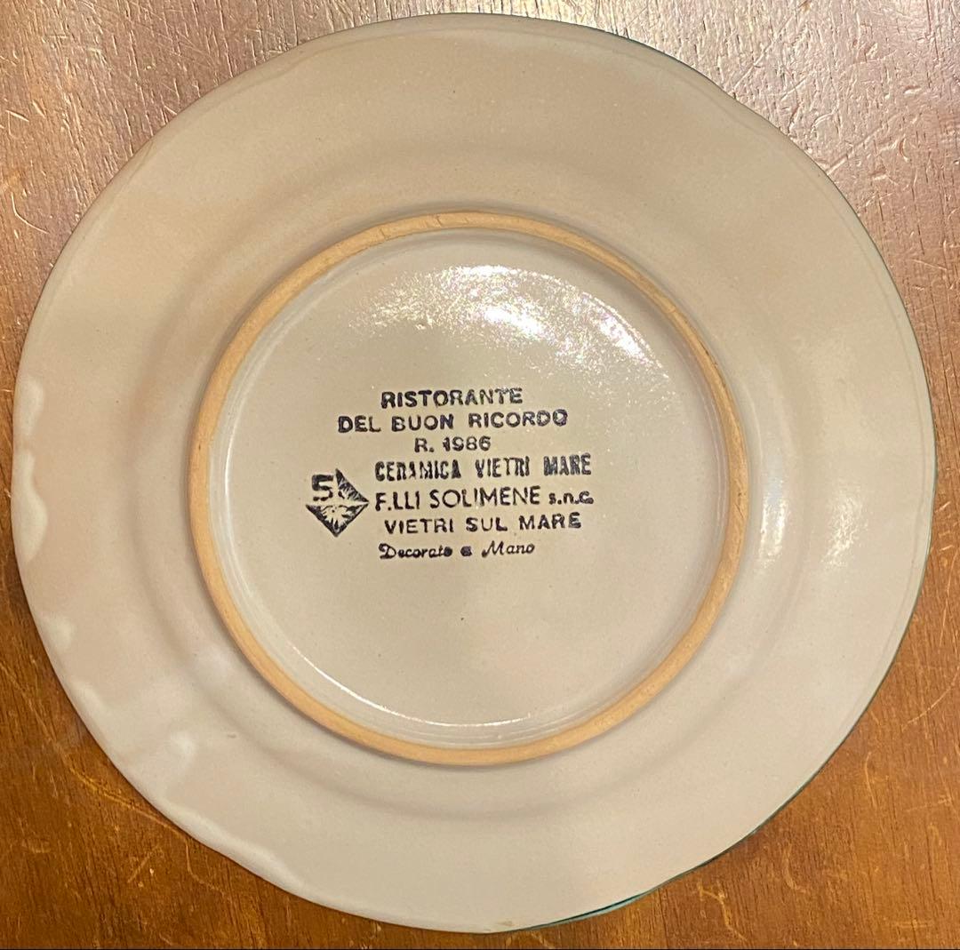 ブオンリコルド　イタリア製絵皿　1986 パレルモ