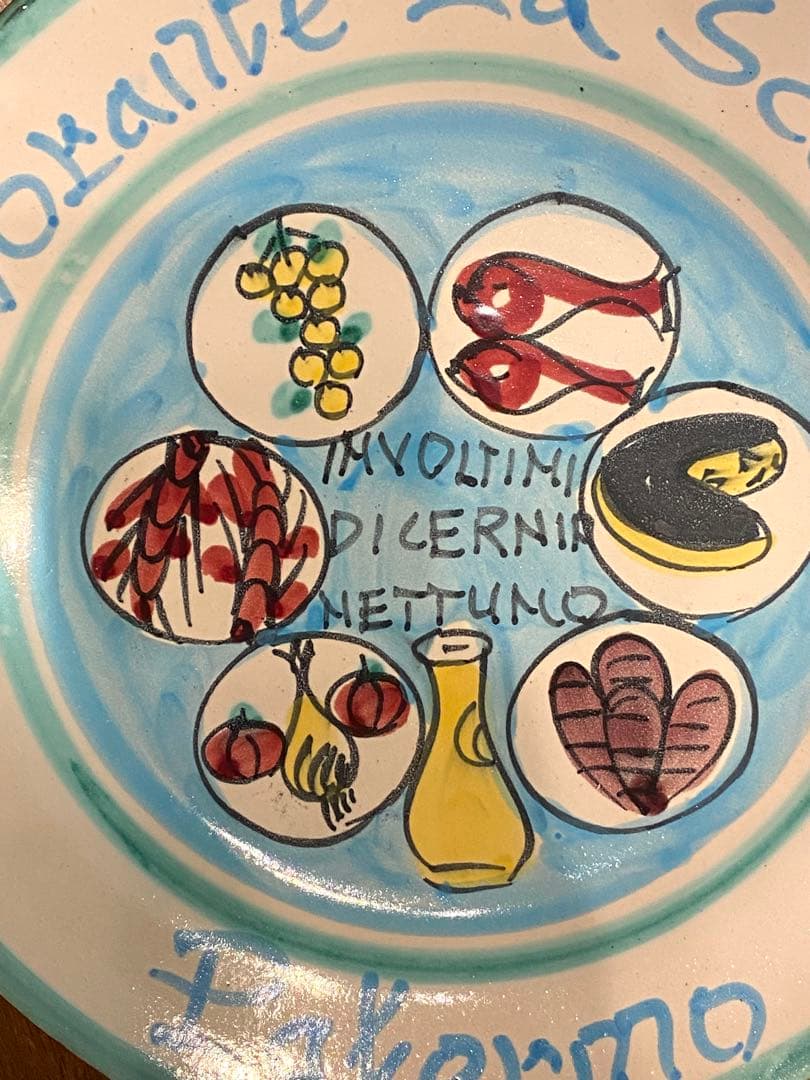 ブオンリコルド　イタリア製絵皿　1986 パレルモ