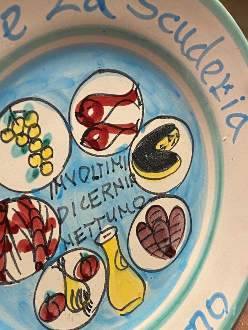 ブオンリコルド　イタリア製絵皿　1986 パレルモ
