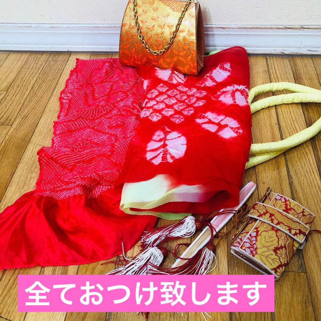 七五三 七歳‼️プリンセスならばピンク❤️豪華御所車手毬花々金彩金箔煌