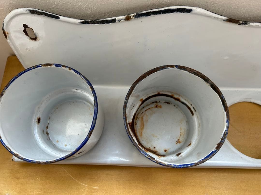 大幅値下げ！アンティーク　ホーロー　サボンラック